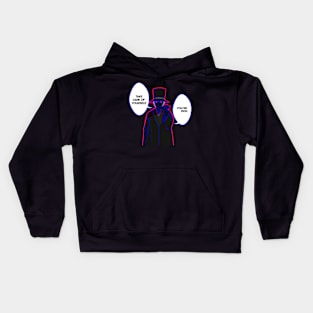 Plague doctor blue Kids Hoodie